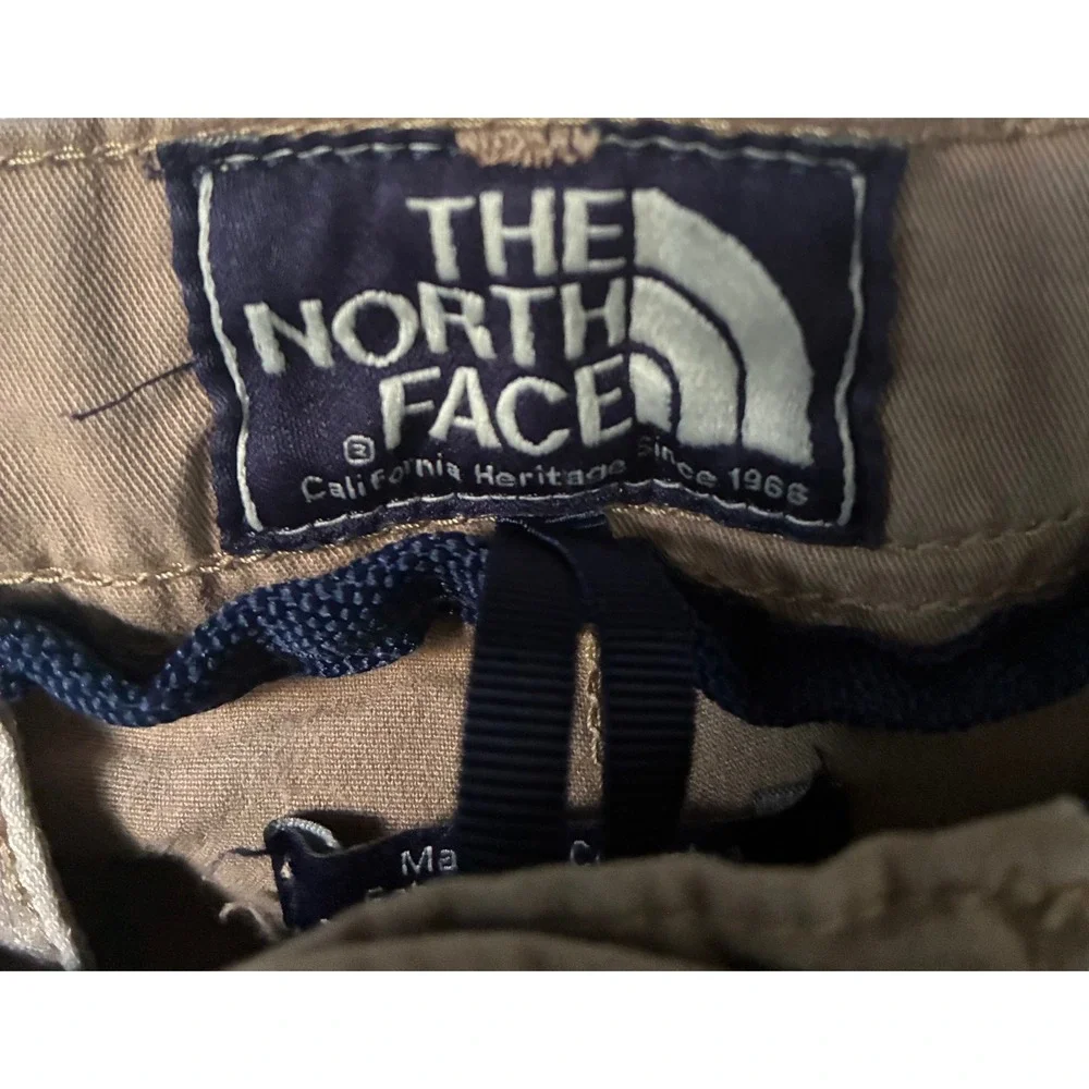 The North Face Heritage Khaki Tan Chino Hiking Shorts Utility Men 36 Waist